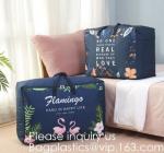 Living Room Large Size Packing Bag 100% Polyester Quilt Storage Box Cloth Bag