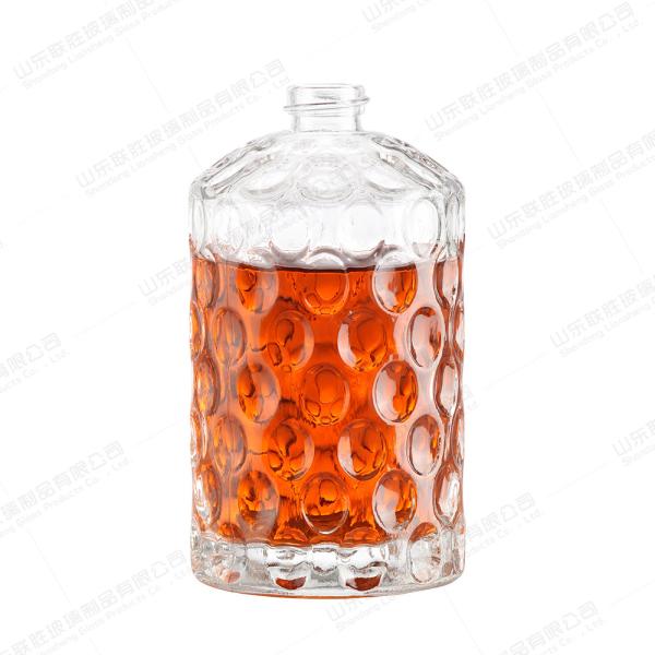 Customized Color 500ml Clear Glass Decanter Wine Bottle for Wine Tasting
