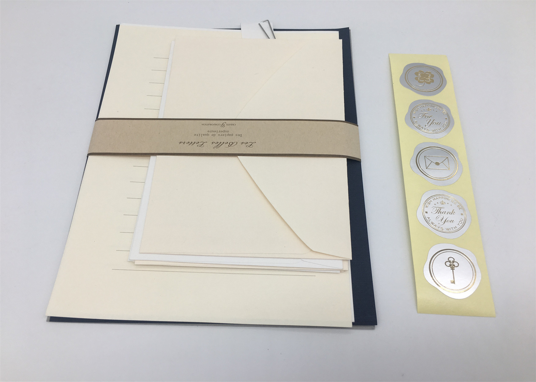 Fancy Writing Recycled Paper Greeting Cards , Blank Recycled Paper Photo Christmas Cards