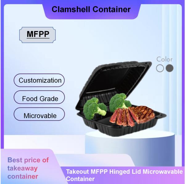 Various Sizes Takeaway Meal Container for MFPP Market Demand,Takeout MFPP Hinged