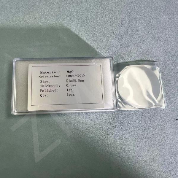 2inch MgO Wafer Thickness 500um Orientation<100> Crystal Magnesium Oxide Crystal