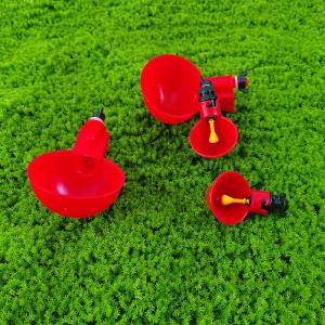 Wholesale Round Red Automatic Duck Water Bowl / Goose Drinking Container Easy To Clean Constant Water Supply from china suppliers