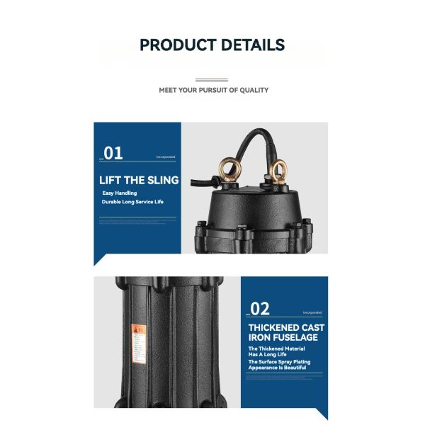 Self Priming Submersible Sewage Pump For Wastewater Treatment