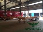Skeletal Type Container Semi Trailer 60T 40 Ft Flatbed Semi Trailer