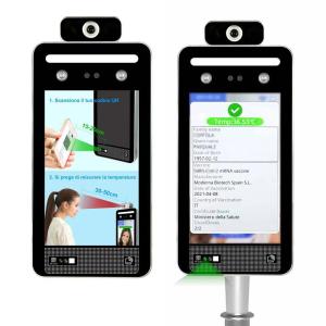 Wholesale 8 Inch IPS Qr Barcode Reader Face Temperature Measuring Machine from china suppliers