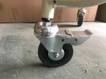 Adjustable One Crank Hospital Baby Cot Powder Coated Steel
