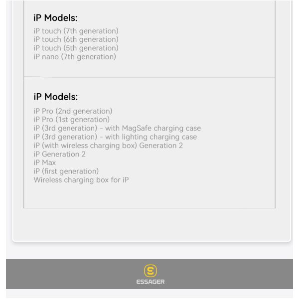 ESSAGER ES-CD30 Original Iphone Charger And Cable PD 20W USB C
