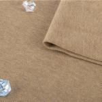 Breathable Solid Knit Fabric 100% Combed Cotton Yarn Fabric 185cm Width
