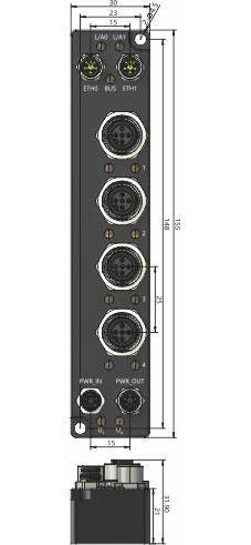 IACM-IOLM4A-ECT 4 Port IO LINK Master Module Industrial Ethernet Ip Protocol