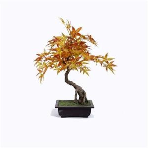 Wholesale Red Maple Bonsai Tree Hand Crafted Silk High End Botanical Components from china suppliers
