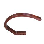 Adjustable Solid Wooden Chair Armrest Replacement Reddish Brown For Home Office
