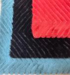 Polyester Rabbit Embossing Luxury Fake Fur Antiflaming Static-free for 2022-2023