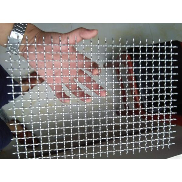 aluminum crimped wire mesh