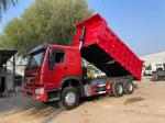 Second hand Howo Brand 6x4 Dump Truck 375 Horsepower Manual Transmission Diesel
