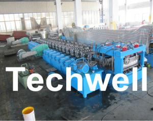 China Galvanized Steel Silo Corrugated Roll Forming Machine With 18 Forming Stations on sale