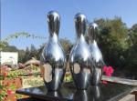 0.5m Height Home Decor Sculptures Polished Stainless Steel Corrosion Resistance