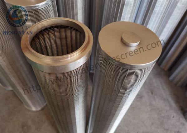 Resin Catcher Wrapped Johnson Wire Screen Tube Stainless Steel 316l For Resin