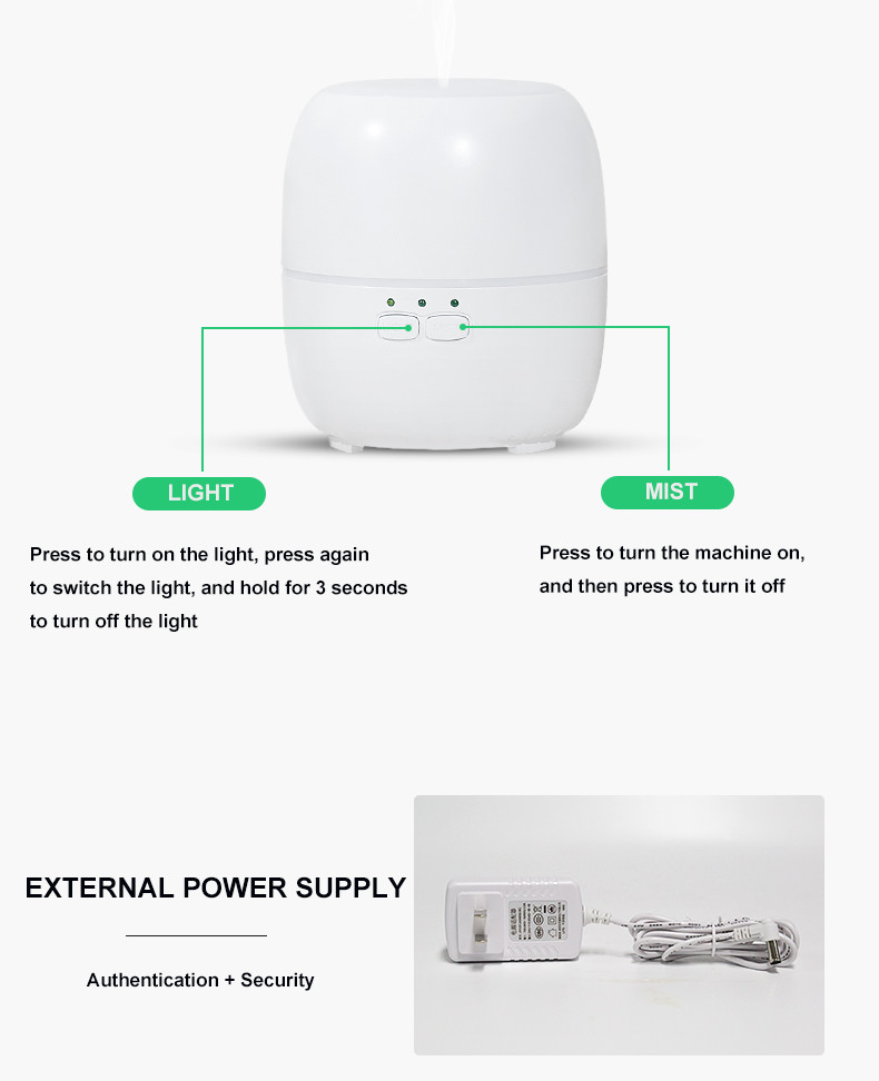 200ML White Smart Aroma Diffuser , Home Fragrance Electric Diffuser