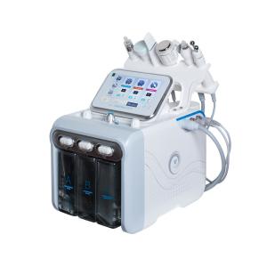 Wholesale beauty device 17 kg 430*380*380mm portable white hydrafacial machine with 6 handles for face cleaning and lifting from china suppliers