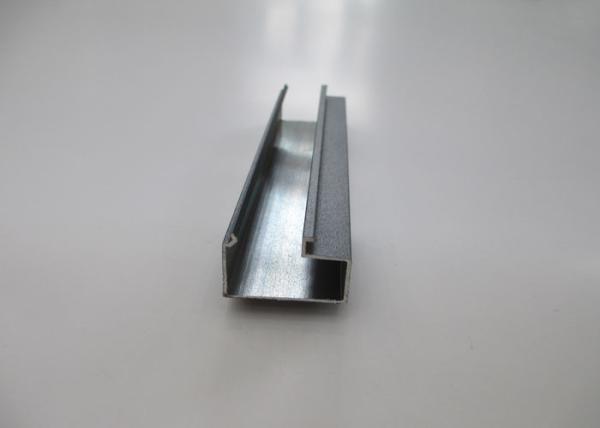 Outside slotted aluminum extrusion , Aluminum Rail Extrusions Customized 6063