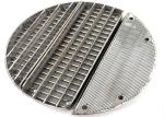 Food Grade 0.1mm Slot 1200mm Dia Wedge Wire False Bottom , Lauter Tun Screen
