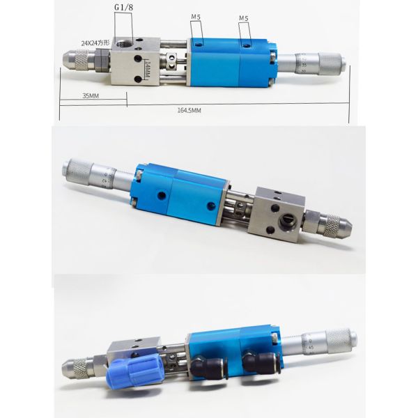 Double Acting Thimble Dispensing Valve Adjustable Micro Dispensing Valve