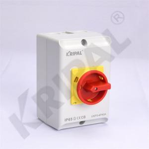 Wholesale IEC standard IP65 4 Pole 50A Lockable Isolator Switch Waterproof from china suppliers