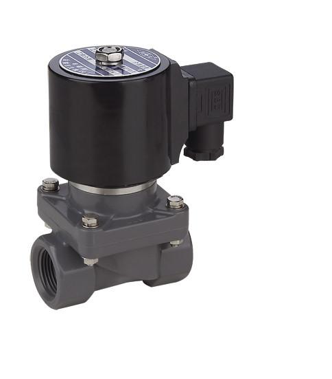 Anti Corrosive PVC Plastic Fluid Solenoid Valve 1/2＂3/4＂For Acid / Alkali