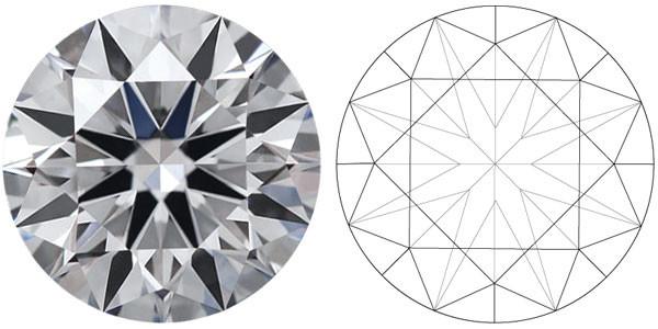 Certified Synthetic Diamonds Round Brilliant Cut Diamond 1-5CT Cvd white