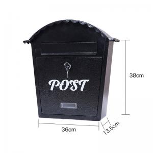 Wholesale Wall Mount Lockable Modern Outdoor Galvanized Metal Mailbox Letterbox from china suppliers