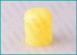 24/415 Yellow Round Plastic Flip Top Caps For Hand Sanitizer Bottle