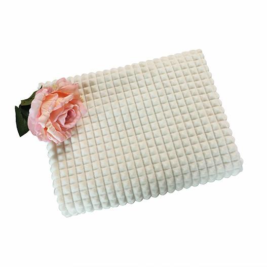 Jacquard Sheared Flannel Fleece Fabric Single Side Solid Color For Pillowslips