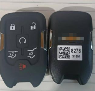 315Mhz 5 + 1 Button 46 Chip HYQ1AA 13508278 Smart Key For Chevrolet Tahoe
