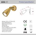 Modern indoor led bedside wall light & led bed wall lamp wall reading wall light