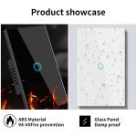 118Type 1118 1Gang Embedded Installation 300W Touch Light Switch US AU Brazil