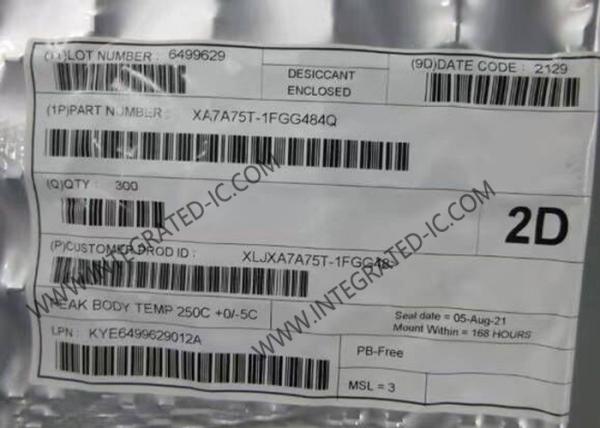 Artix-7 XA Logic IC XA7A75T-1FGG484Q 75520 LE FPGA - Field Programmable Gate