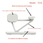 5 In 1 15W Fast Magnetic Wireless Charger Sation With Night Light 2W Accept