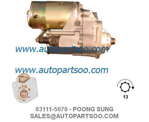03111-5070 OK638-18-400 POONG SUNG Starter Motor 12V 2.5KW 13T MOTORES DE