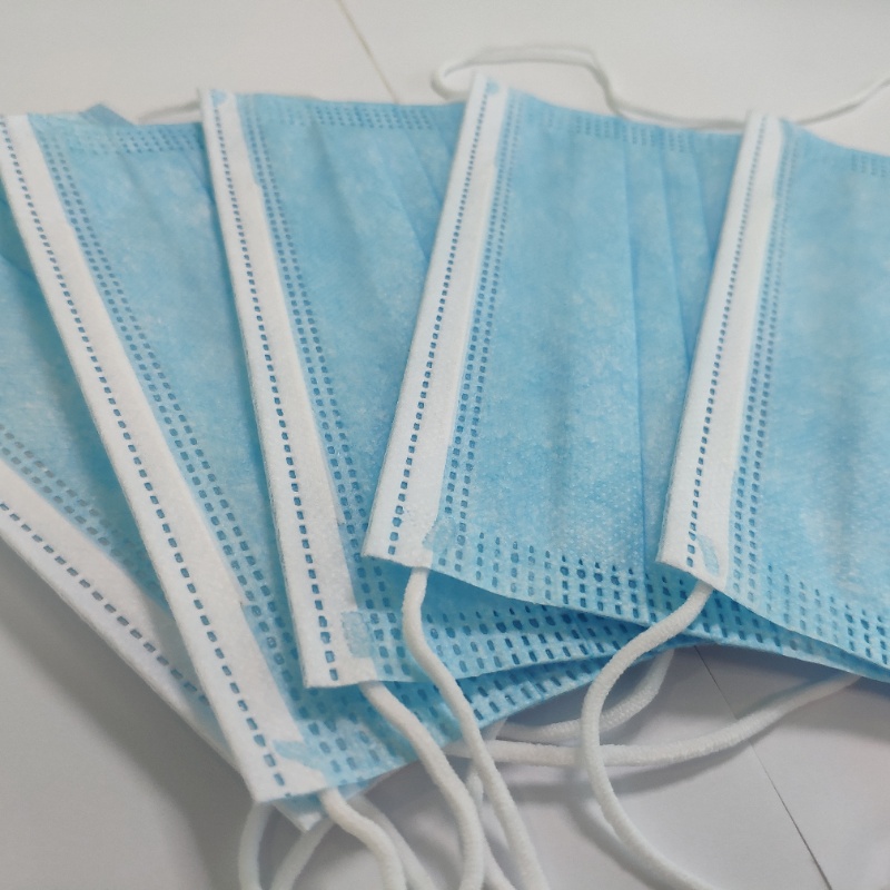 Foldable Disposable 3 Ply Face Mask With Wearloop For Safety And Air Pollution