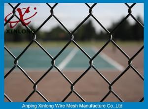 Wholesale 50*50mm PVC Coated Chain Link Fence / Diamond Wire Mesh Round Post Type from china suppliers