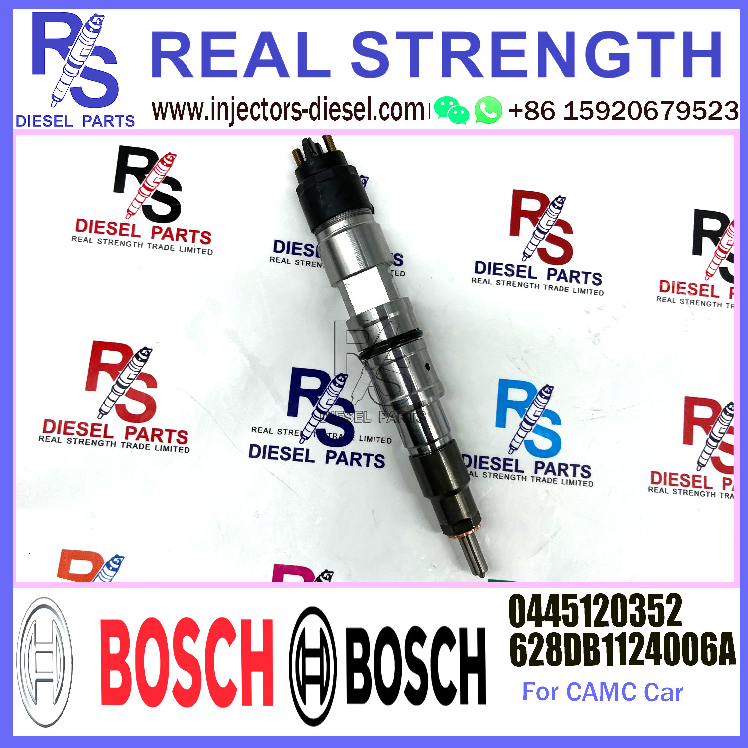 0445120352 628DB1124006A BOSCH Diesel Injector 0445120334 0445120242 0445120328 0445120354 For CAMC Diesel Engine