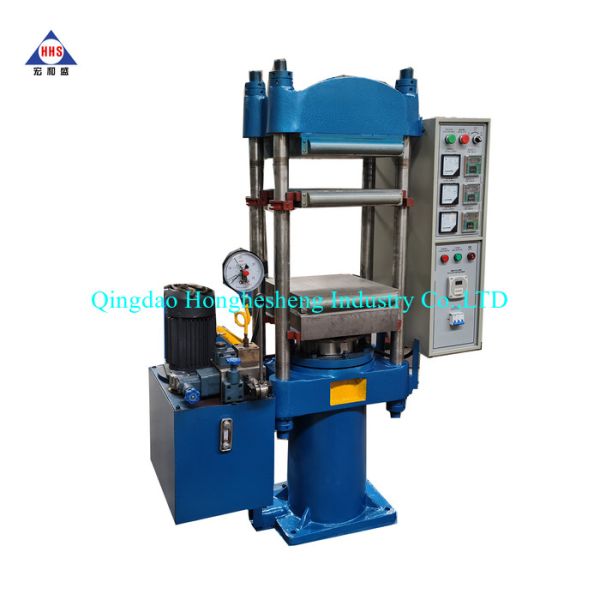 Semi Automatic Steam Heating Hydraulic Press 50T Rubber Mat Making Machine