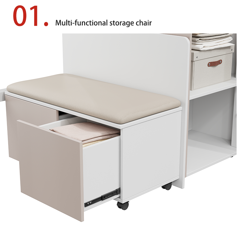 customization university dormitory apartment bed and table dormitory bed with desk wardrobe lntegrated bed and cabinet
