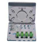 Wall Outlet Box for FTTX FTTH 86 Type 4 Ports Fiber Optic Wall Mounted Face