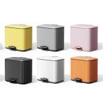 3L*2 Recycle Bins 2 division Stainless Steel Pedal Bin Rolling Cover Type
