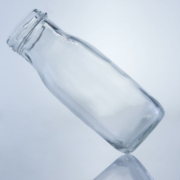 Glass Collar Stopper Cap 250ml 330ml Empty Round Bottle for Juice Tea Coffee Beverage