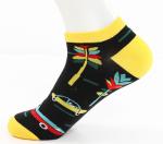 Premium Men Custom Made Sports Socks , Ankle Knitted Printed Sports Socks,