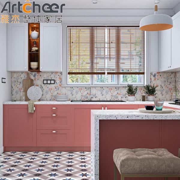 High End Knock Down Design Pink Kitchen Cabinets Discontinued Typed Base