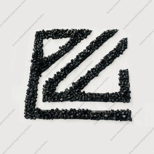 Black PA66GF25 Granules Nylon Raw Material Produce Thermal Break Strip Sound