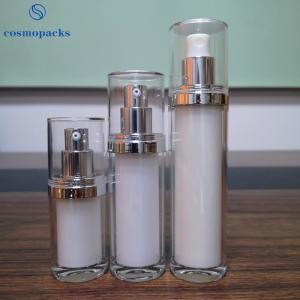 Wholesale Double Walled Acrylic Plating PMMA Airless Dispenser Bottles from china suppliers